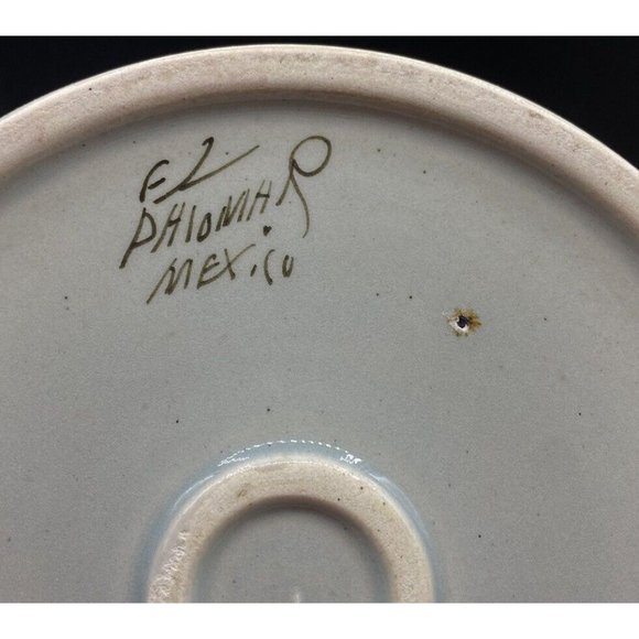 Ken Edwards El Palomar Mexican Pottery Round Rooster & Duck Trivet 7" LOT 2 - Picture 11 of 12